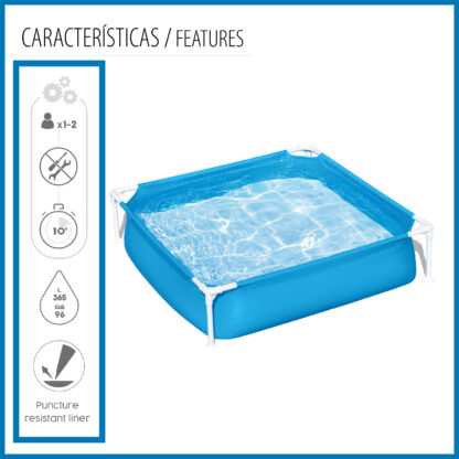 Piscina Desmontable Tubular Infantil Bestway My First Frame Pools 122x122x30,5 cm Capacidad de 365 Litros - Imagen 5