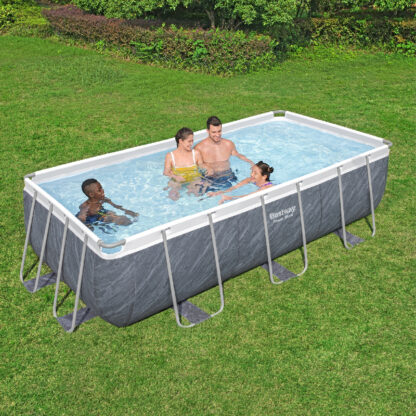 Piscina Desmontable Bestway Power Steel 404x201x100 cm con Depuradora de Cartucho 2.006 L/h, Escalera y Dispensador Químico - Imagen 2