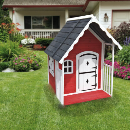 Casita Infantil de Madera Outdoor Toys Anny 1,56 m² 118,5x126,5x150 cm con Barandilla - Imagen 2