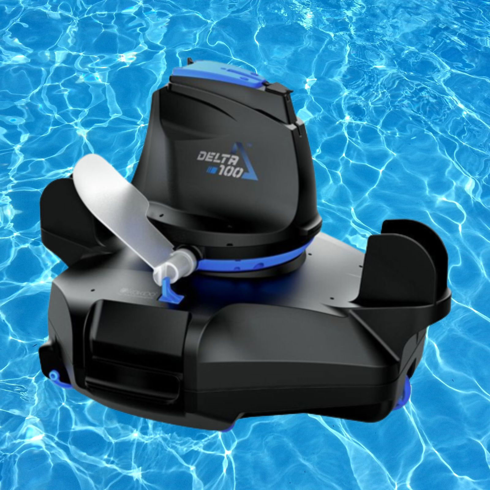 Robô de Limpeza de Fundo para Piscina Sobre Solo 20 m² Kokido Delta 100 Bateria 45 min Depósito 2,2 L Sem Cabos - Image 2