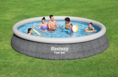 Piscina Inflável Redonda Bestway Fast Set 457x84 cm com Depuradora de Cartucho 2006 L/H - Image 2