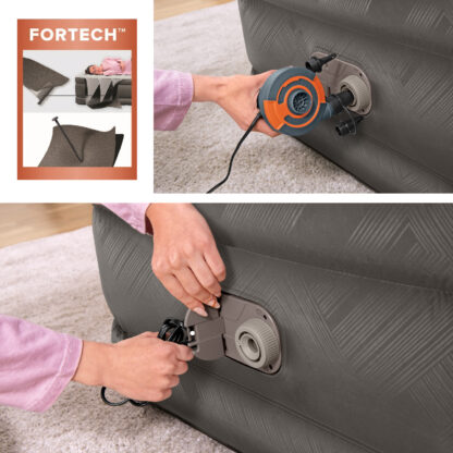 Colchón Hinchable de Aire Bestway Tough Guard 191x97x46cm Bomba Integrada | Soporta 180 Kg | Tamaño Twin | Bolsa Almacenamiento - Imagen 7