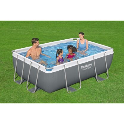 Piscina Desmontable Tubular Bestway Power Steel 282x196x84 cm Depuradora Cartucho 1.249 L/H - Imagen 2