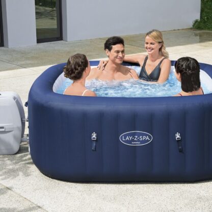 Spa Hinchable Bestway Hawaii 180x180x71 cm para 4-6 Personas Cuadrado con Depuradora de 1.325L/H Capacidad hasta 840L Azul - Imagen 2