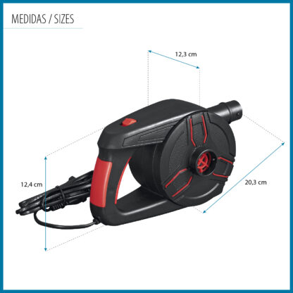 Inflador Eléctrico Portátil AC Power Grip Bestway 3 Adaptadores Válvulas | Ligero| Batería 220V | Inflado y Desinflado 2 en 1 - Imagen 4