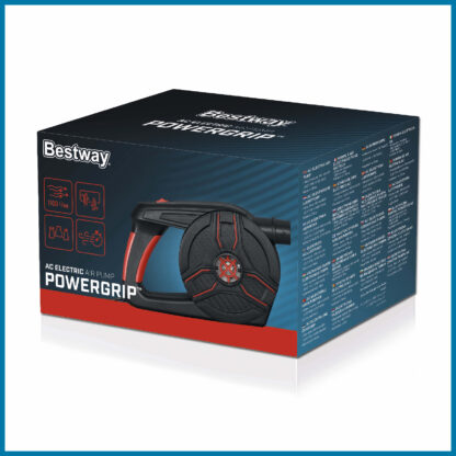 Inflador Eléctrico Portátil AC Power Grip Bestway 3 Adaptadores Válvulas | Ligero| Batería 220V | Inflado y Desinflado 2 en 1 - Imagen 6