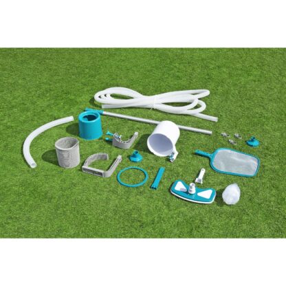 Kit de Mantenimiento para Piscinas Bestway Deluxe AquaClean con Pértiga, Limpiafondos, Recogehojas y Manguera de Aspiración - Imagen 2