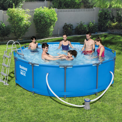 Piscina Desmontable Bestway Steel Pro MAX 366x 100 cm con Depuradora de Cartucho 2.006 L/h y Escalera - Imagen 3