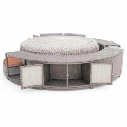 Spa Hinchable Bestway Lay-Z-Spa Madrid Ø180x66 cm con Airjet + Revestimiento K2O Full Surround 180 Ø279x40x56 cm Borde para Spa Circular - Imagen 3