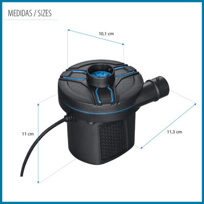 Inflador Eléctrico Portátil AC Power Grip Bestway 3 Adaptadores Válvulas | Ligero y Compacto | Inflado y Desinflado 2 en 1 - Imagen 4