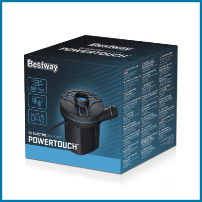 Inflador Eléctrico Portátil DC Power Touch Bestway 3 Adaptadores Válvulas | Toma de Coche de 12V | Inflado y Desinflado 2 en 1 - Imagen 6