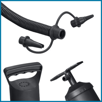 Inflador Manual Bestway Air Hammer 30 cm con Manguera Flexible 80 cm 3 Adaptadores Válvulas | Mango Adaptado y Fácil Instalación - Imagen 7