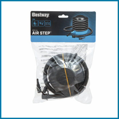 Bomba de Aire de Pie Bestway Air Step 12,7x11,3x11 cm 3 Adaptadores de Válvulas | Inflador Fuelle Rápido Manguera Flexible 80 cm - Imagen 6