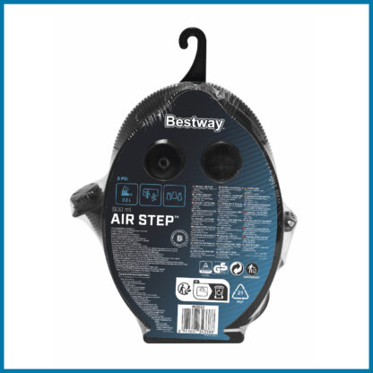 Bomba de Aire de Pie Bestway Air Step 3 Adaptadores de Válvulas | Inflado Desinflado Fuelle Rápido Manguera Flexible 80 cm - Imagen 6