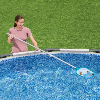 Kit de Mantenimiento para Piscinas Bestway AquaClear con Pértiga 167 cm, Limpiafondos y Recogehojas - Imagen 2