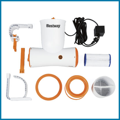 Depuradora de Filtro de Cartucho y Recogehojas Bestway Skimatic 40,5x25x42,5 cm 2.574 L/h con Cartucho Tipo III-A/C - Imagen 5