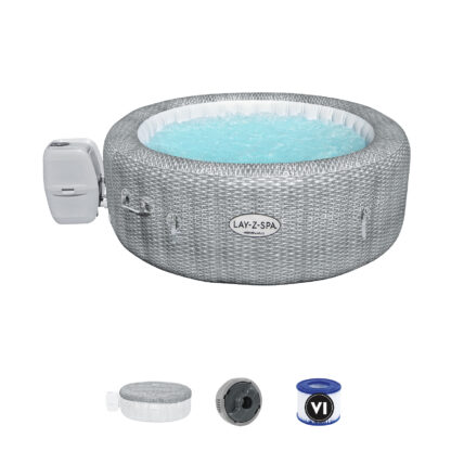 Spa Hinchable Bestway Lay-Z-Spa Honolulu Smart AirJet Ø196x71 cm para 4-6 Personas con Airjet, Cobertor y Conexión App