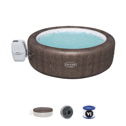 Spa Hinchable Bestway Lay-Z-Spa St. Moritz Smart AirJet Ø216×71 cm para 5-7 personas con Airjet, Cobertor y Conexión App