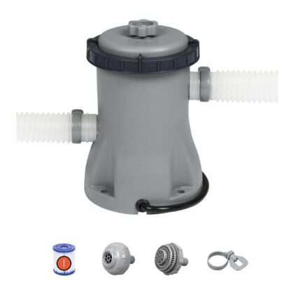 Depuradora de Filtro de Cartucho para Piscinas Desmontables Bestway de 1.249 litros/hora Conexión 32 mm con Cartucho Tipo I