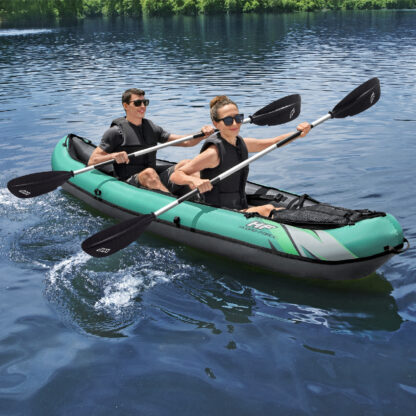 Kayak Hinchable Bestway Hydro-Force Ventura Elite X2 330x86x48 cm con 2 Remos, 2 Aletas, 1 Bomba Manual y Bolsa de Transporte - Imagen 2