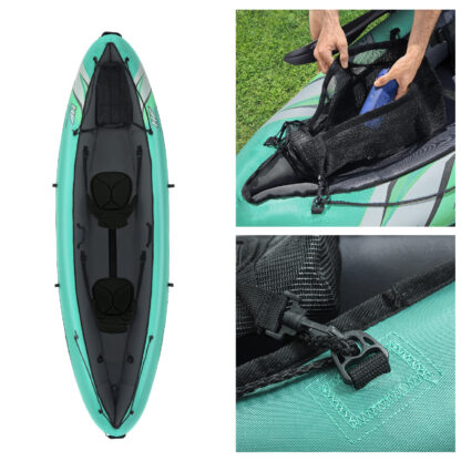 Kayak Hinchable Bestway Hydro-Force Ventura Elite X2 330x86x48 cm con 2 Remos, 2 Aletas, 1 Bomba Manual y Bolsa de Transporte - Imagen 7