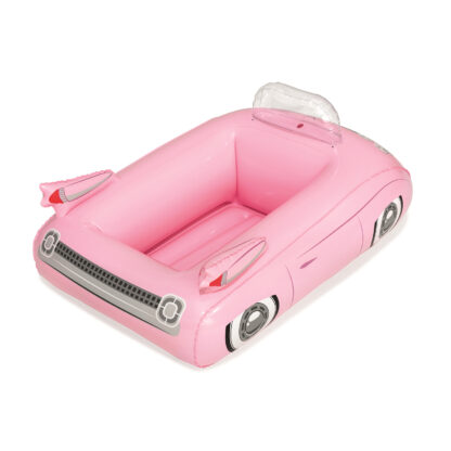 Nevera Hinchable Flotante Bestway Coche de Fiesta Rosa 89x69 cm