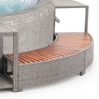 Spa Hinchable Bestway Zurich Ø180x66 cm Airjet + Revestimiento K2O Full Surround 180 279x40x56 cm Borde para Spa Circular - Imagen 5