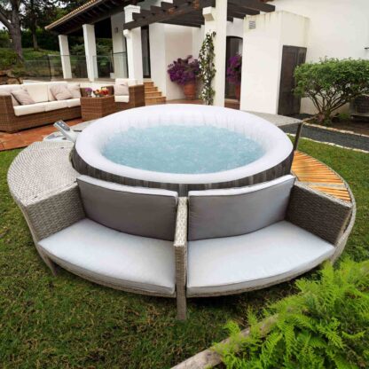 Spa Hinchable Bestway Bahamas Ø180x66 cm Airjet + Revestimiento K2O Full Surround 180 279x40x56 cm Borde para Spa Circular - Imagen 2