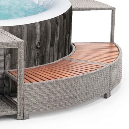 Spa Hinchable Bestway Bahamas Ø180x66 cm Airjet + Revestimiento K2O Full Surround 180 279x40x56 cm Borde para Spa Circular - Imagen 5