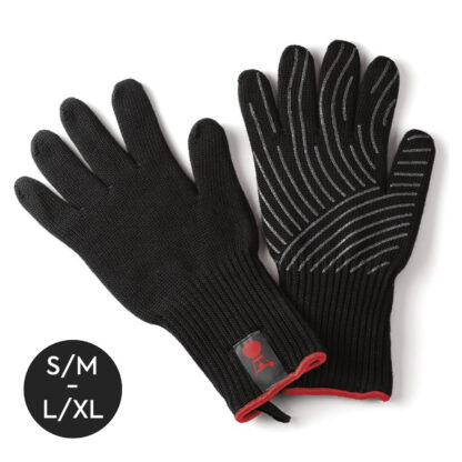 Par de Guantes X/L Weber 17x33x5,4 cm Guantes de Protección para Barbacoas con Tiras de Silicona, Color Negro - Imagen 4