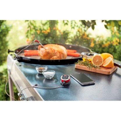 Termómetro de Cocina Weber iGrill Mini 4,06x3,81x5,08 cm Bluetooth para Conexión a App, Luces LED, Temporizadores y Batería 150h - Imagen 2