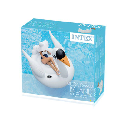 Flotador Hinchable Intex Cisne XL 194x152x147 cm con Asas y Capacidad para 2 personas - Imagen 3