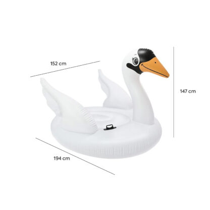 Flutuador inflável Intex Swan XL 194x152x147 cm com alças e capacidade para 2 pessoas - Image 4