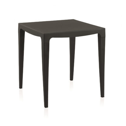 Mesa de resina Sp Berner Master 70 75x70x70 cm Mesa externa empilhável com pés antiderrapantes, cor antracite