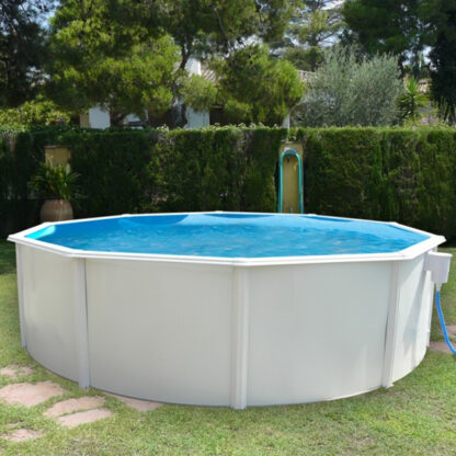 Toi Canarias Piscina Redonda em Aço Escada 230x120 cm, Purificador de Cartucho 2.000 L/h e Kit de Verão, Branco - Image 2