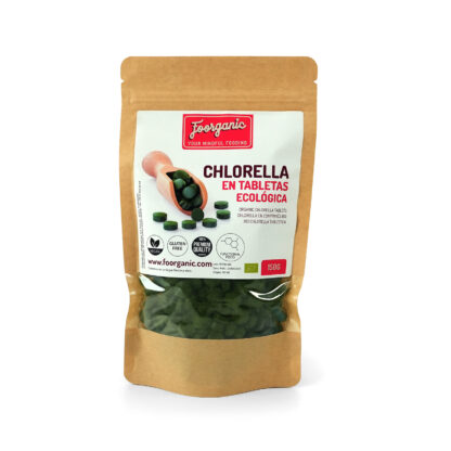 Chlorella Ecológica en Tabletas Foorganic Pack  150g | Superalimento Natural | Sin Aditivos | Producido en España | Vegano | Nutritivo | Detox | Depurativo