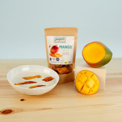 Mango Deshidratado Ecológico Foorganic Pack  125g Snack 100% Natural Sin Aditivos | Producido en España | Vegano Fuente de Fibra y Energía - Imagen 2