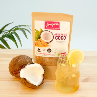 Azúcar de Coco Ecológica Foorganic Pack  400g | Endulzante Natural Sin Refinar | Producido en España | Sabor Suave y Nutritivo | Sin aditivos | Vegano - Imagen 2