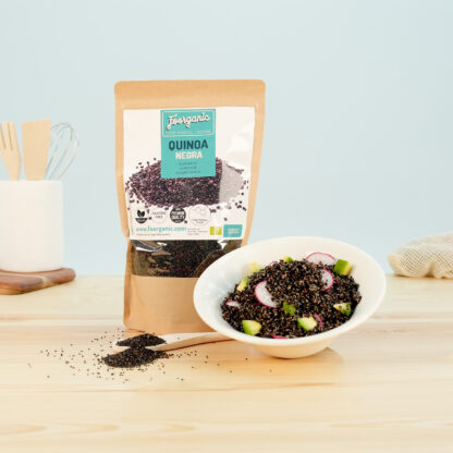 Quinoa Negra Ecológica Foorganic Pack  500g | Proteínas y Fibra | Sin Gluten | Producido en España | Ideal para Platos Saludables y Energéticos - Imagen 2