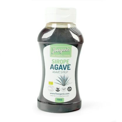 Sirope de Agave Ecológico Foorganic Pack 700g | Endulzante Natural | Sin Aditivos | Producido en España | Vegano | Alternativa al azúcar refinado