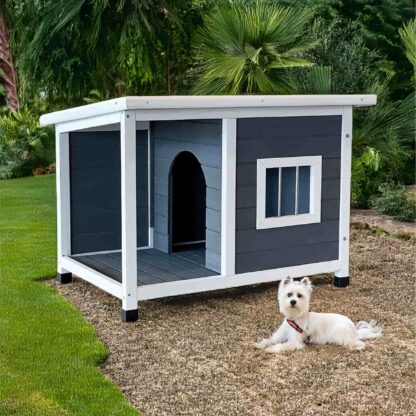 Caseta de Perro Pequeño Gardiun Dona 85x58x60 cm Acceso Frontal - Superior con Tela Asfáltica | Dimensión Puerta 23x35 cm - Imagen 2