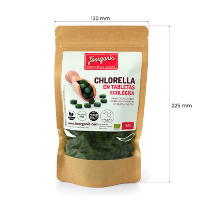 Chlorella Ecológica en Tabletas Foorganic Pack  150g | Superalimento Natural | Sin Aditivos | Producido en España | Vegano | Nutritivo | Detox | Depurativo - Imagen 3