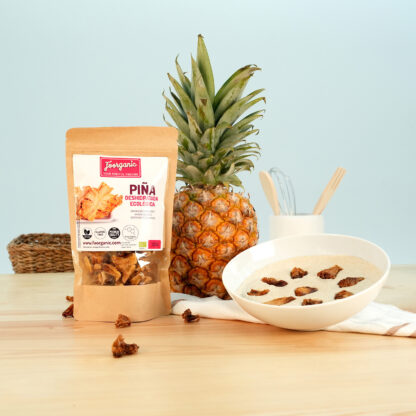 Piña Deshidratada Ecológica FoorganicPack  125 g Snack Natural | Sin Aditivos | Producido en España | Sin azúcares añadidos - Imagen 2