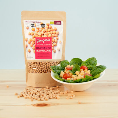 Garbanzos Pedrosillanos Foorganic Pack  500g Legumbre Ecológica | Cultivado en España | Rico en Fibra y Proteínas | Vegano  | Vegetariano - Imagen 2