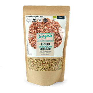 Harina de Trigo Sarraceno Ecológica Foorganic Pack  500g | Alternativa Sin Gluten | Sin Aditivos | Producido en España | Vegano