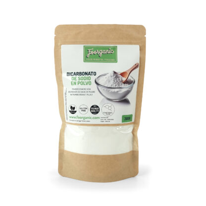 Bicarbonato de Sodio en Polvo Foorganic Pack  300g |  Aditivos | Producido en España | Versátil para Uso Culinario y Limpieza