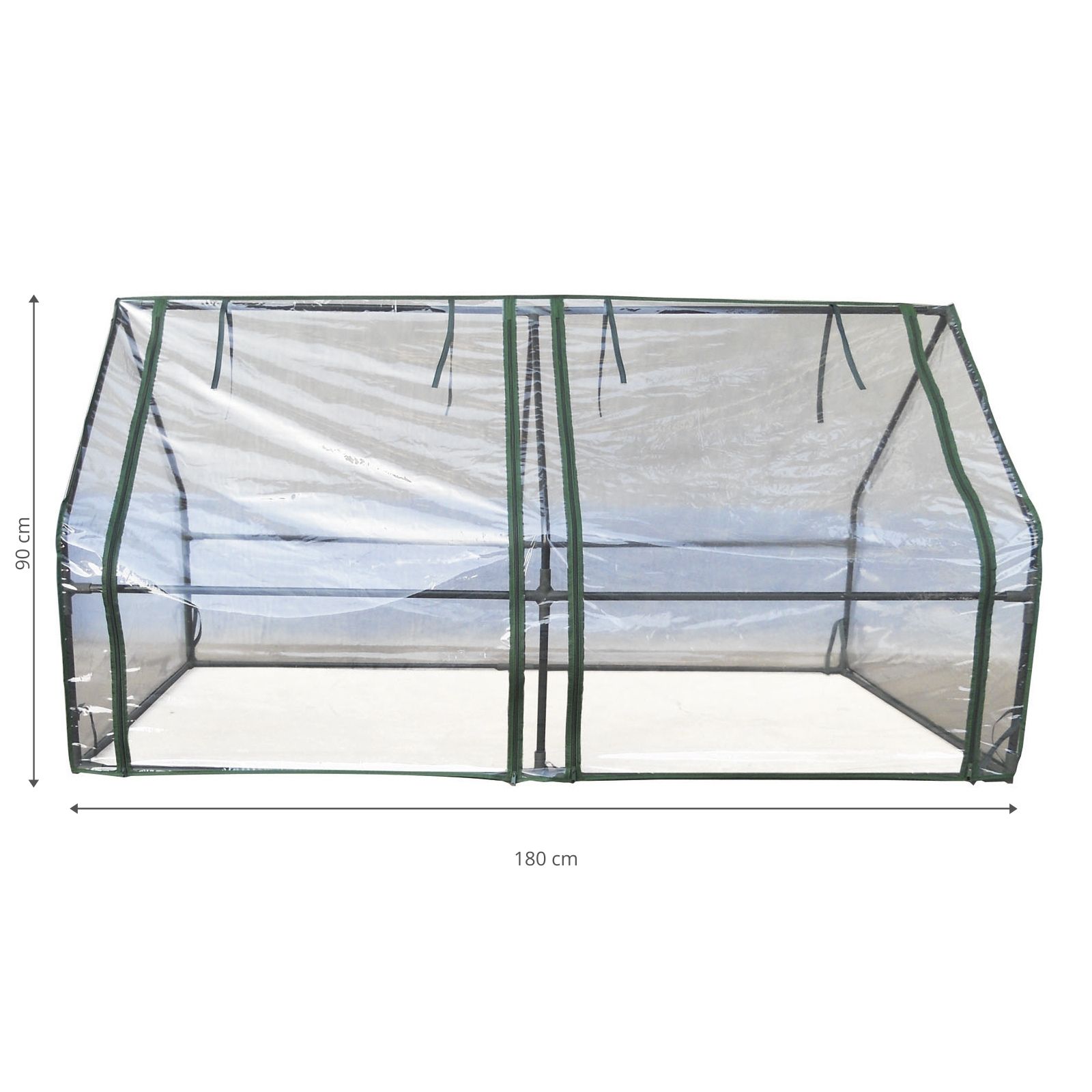 Estufa de Jardim Gardiun New Leaf 90x180x90 cm Horizontal | Fabricada em PVC - Image 3