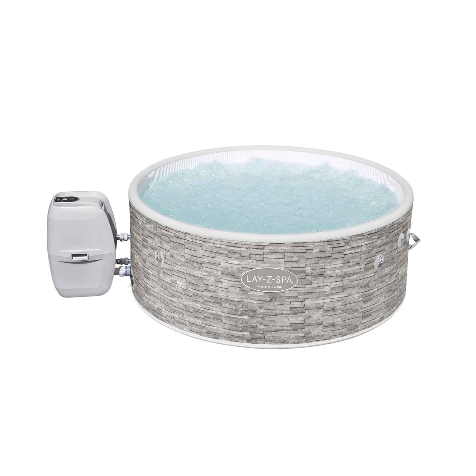 Spa Insuflável Bestway Lay-Z-Spa Vancouver Ø155x60 cm para 3-5 Pessoas com Airjet e Cobertura