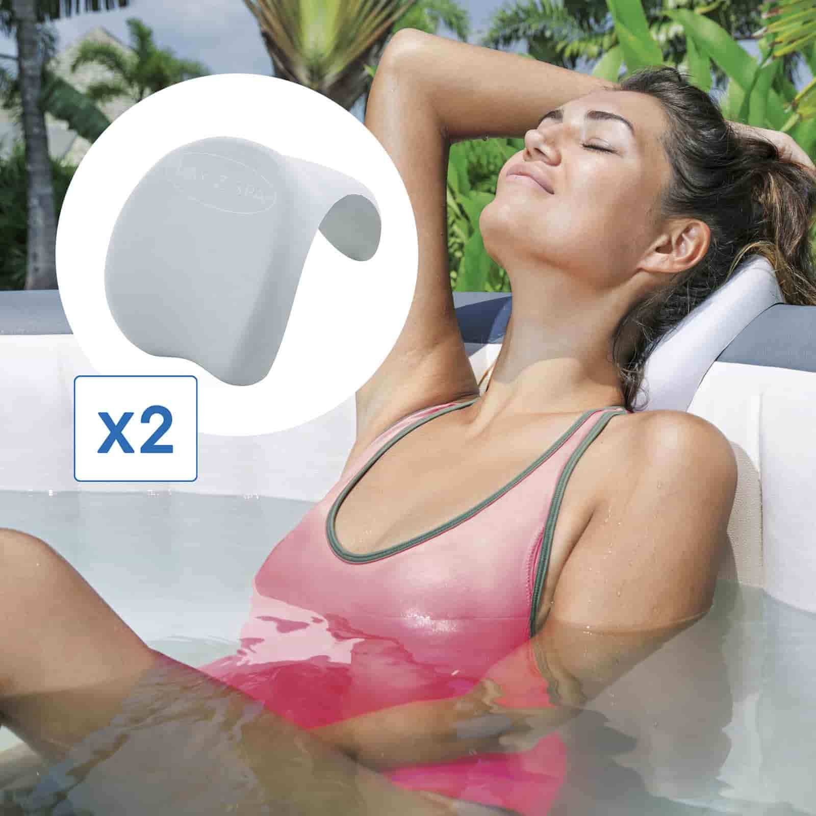 Spa Hinchable Bestway Lay-Z-Spa Zurich Ø180×66 cm para 4 Personas con Airjet , Cobertor y 2 Reposacabezas - Imagen 6