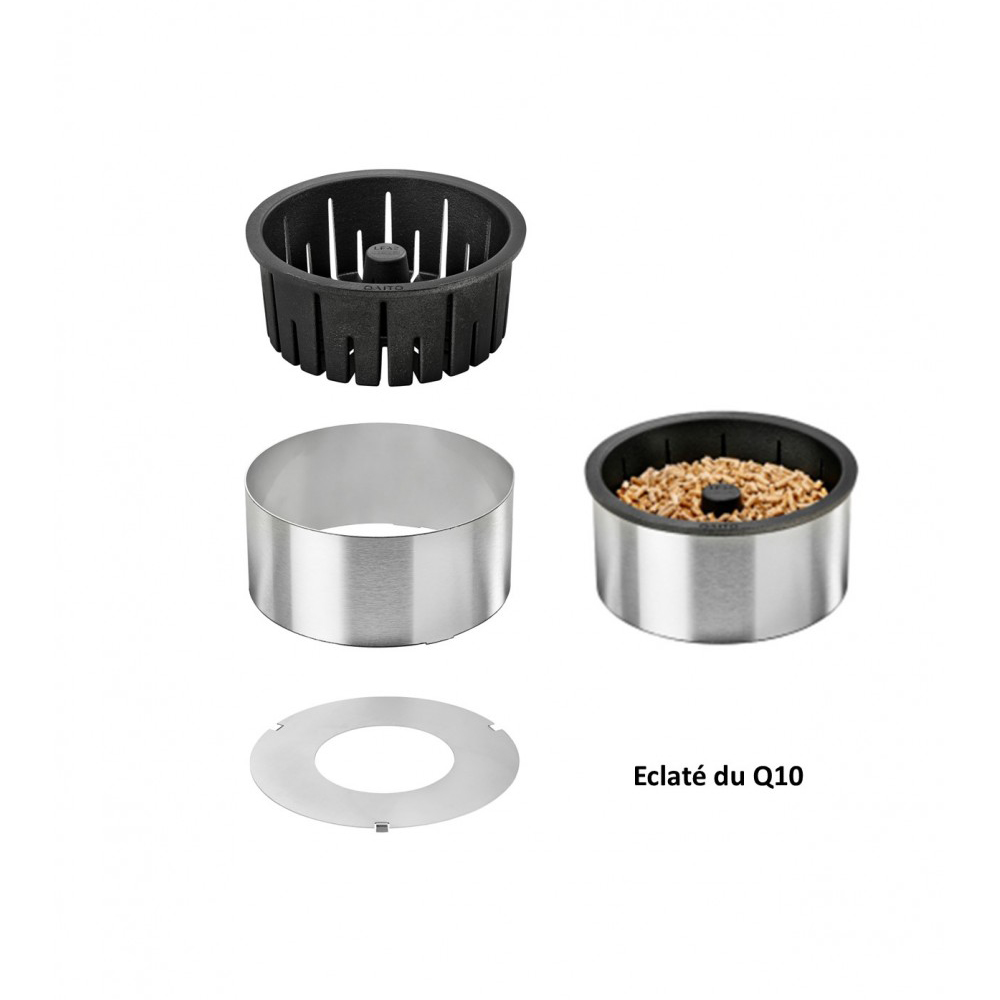 Queimador de pellets Qaïto Q10 para pequenas lareiras ou estufas com capacidade de 1,7 kg e potência de 10 kW - Image 3